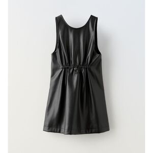 Zara Faux Leather Pinafore Dress girls